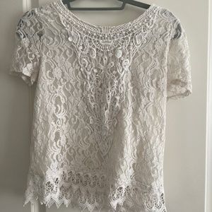 White Lace Shirt